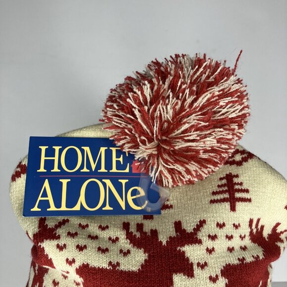 Home Alone Merry Christmas Ya Filthy Animal Ugly Sweater Pom Pom Beanie Hat New - Picture 3 of 7
